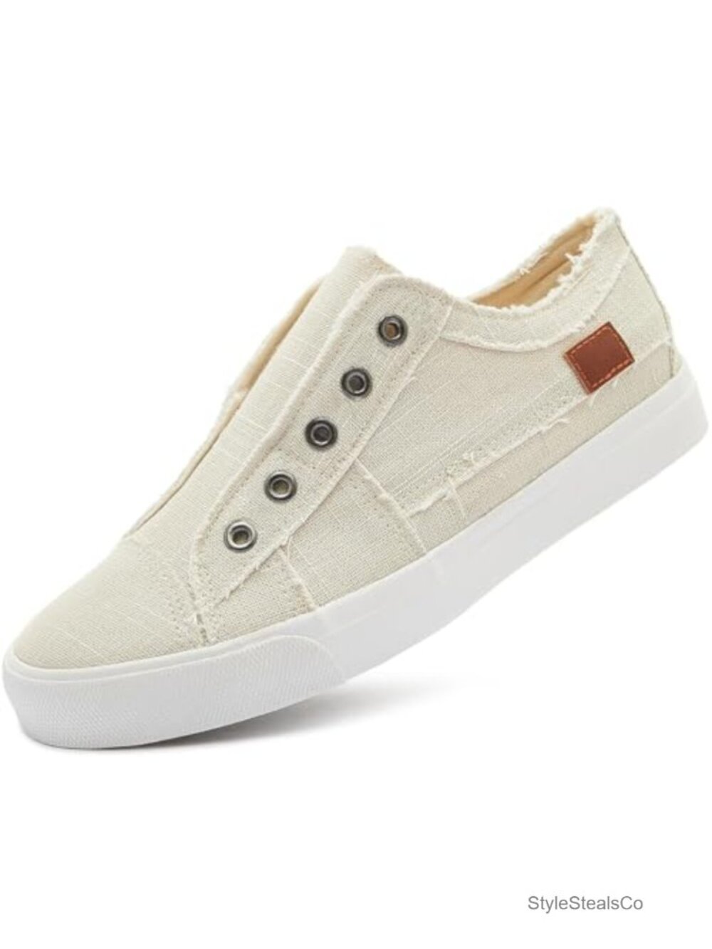 Slip on Canvas Sneakers Non Slip Low Top Casual Walking Shoes